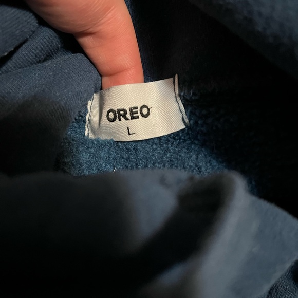 Veste à capuchon bleue de marque Oero - Picture 3 of 4